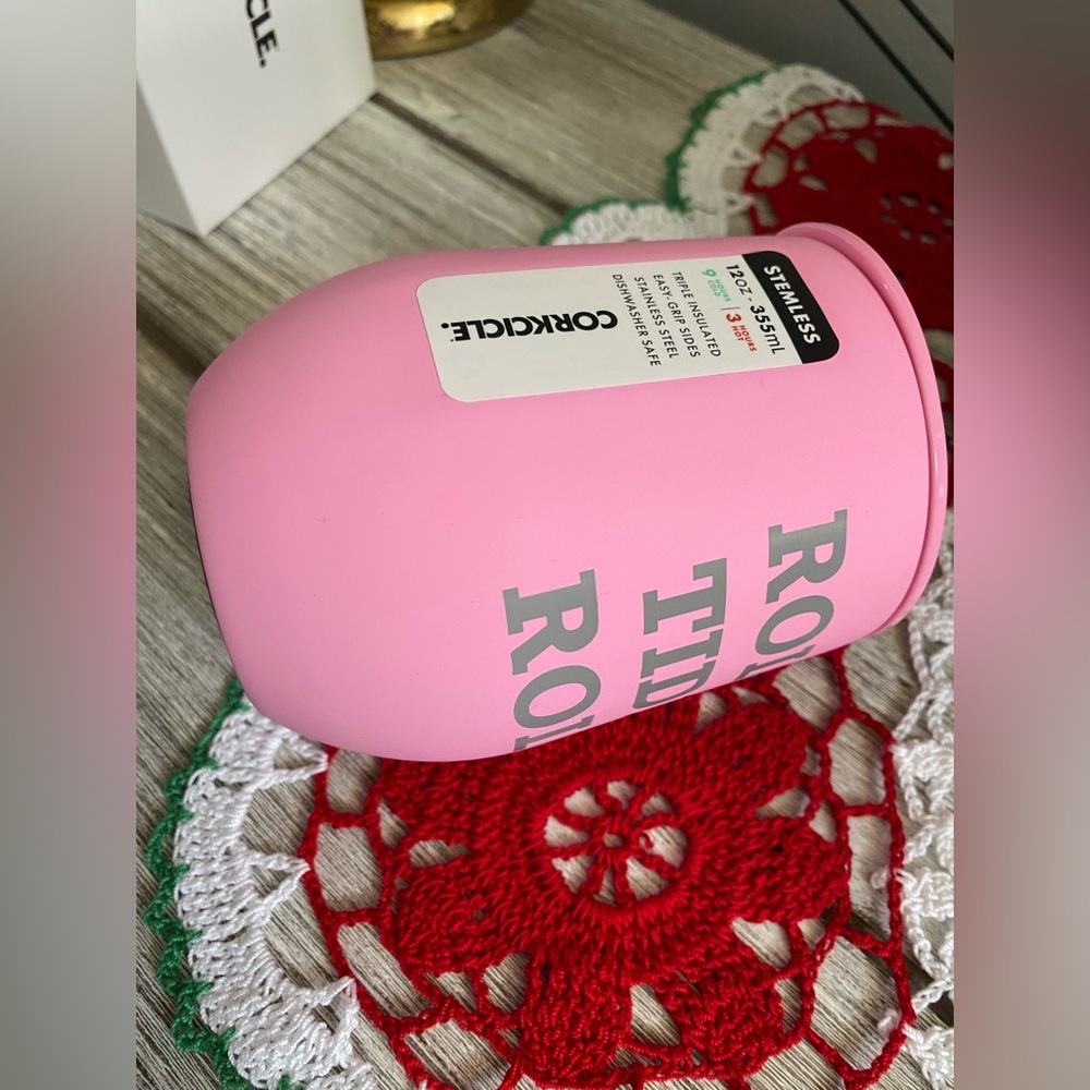 "Roll Tide Roll” Corkcicle Neon Lights Stemless Cup w
Lid ✨ Sun Soaked Pink 12oz - Picture 7 of 14